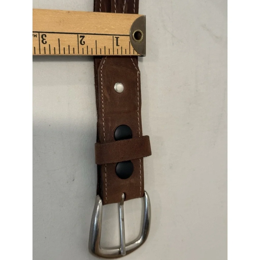 Bryce Canyon Trading Post Brown Top Grain Leather Western Belt Made in USA 36